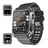 Rogbid Smartwatch Herren 1.83' Touchscreen mit Telefonfunktion 5ATM Wasserdicht Fitness Uhr Tracker...