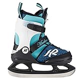 K2 Mädchen Marlee Ice Skates Schlittschuhe, Schwarz/Blau/Hellblau, 32-37 EU