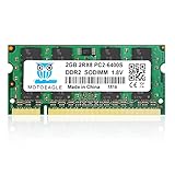 2GB DDR2 800MHz PC2 6400 6400S SODIMM 200-Pin 1,8V CL6 Non-ECC Unbuffered Notizbuch Arbeitsspeicher