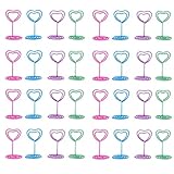 Fcuajdkq 80 Stück Tischnummernhalter, Tischkartenhalter, Bilderhalter für Hochzeit, Geburtstag,...