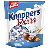 Knoppers Goodies Knusper Minis – 1 x 180g – knusprige Waffelkugeln gefüllt mit...