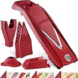 Börner Gemüsehobel V5 (Profi Set) • Verstellbarer V-Hobel 7-teilig mit 10 Schnittarten •...