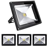 Greenmigo 4x 50W Fluter Strahler Warmweiß Schwarz Aluminium Gehäuse IP65 Wasserdicht LED Lampe...