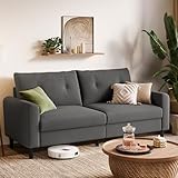 LINSY HOME Sofa 3 Sitzer, 201cm Breit Sofas mit Verstellbarer Sitztiefe, Kleine Sofacouch für...