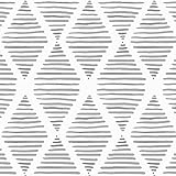 Okydoky Moderne Streifen-Tapete zum Abziehen und Aufkleben,Schwarz und Weißes Kontaktpapier,44cm x...
