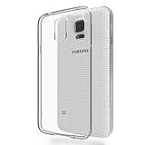 REY Transparent Silikonhülle TPU für Samsung Galaxy S5, Handyhülle Premium Kratzfest TPU...