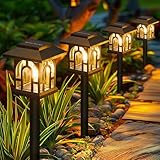 NEEMO 8 Stück Solarlampen für Außen Garten, Vintage Solarleuchten für Außen mit Warmweiß...