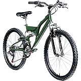 Galano Jugend Fahrrad 24 Zoll | 18 Gang Mountainbike für Mädchen und Jungen 130-145 cm ab 8 |...