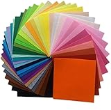 ITClosud Filz 40 Farben Bastelfilz, 20 x 30 cm Farbig Filz Blätter, DIY Handwerk Stoff Filzplatten,...