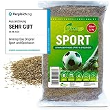 Greenyp® Sport I strapazierfähiger Sport-& Spielrasen I 2,5kg für 100m² I Sportrasen Grassamen...