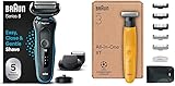Bundle of Braun Series 5 Elektrorasierer Rasierer Herren Elektrisch Ladestation,Wet & Dry,...
