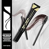 HAIOLORPRO Haarmascara Dunkelbraun, Ansatzfarbe Wasserdicht Ansatzpuder Für Frauen Haar Mascara,...