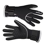 Aogolouk 3MM Neoprenhandschuhen Handschuhe zum Surfen, Tauchen, Schwimmen, Wassersport (L)