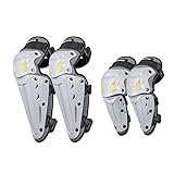 MOTOKER Motorrad Knieschützer, Dual Pads Knieschoner für Motocross, BMX, ATV, Dirt Bike,...