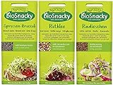 bioSnacky Sprossen-Mix | Sprossen-Broccoli, Rotklee, Radieschen | Bio Keimsprossen