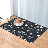 Napfunterlage Hund und Katzen 40 X 60 cm, Ultra-saugfähig und rutschfest Futtermatte Katzen,...
