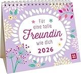 Mini-Kalender 2026: Für eine tolle Freundin wie dich: Mini-Monatskalender. Kleiner Tischkalender...