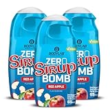 Bodylab24 ZERO Sirup BOMB Red Apple, 3 x 65ml, zuckerfrei und praktisch ohne Kalorien, mit nur 1kcal...