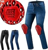SHIMA Rider Motorrad Jeans Herren mit Protektoren Airforce Knieprotektoren Motorradhose Kurzgrößen...