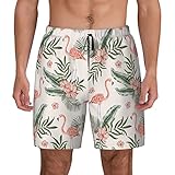 XVBCDFG Herren-Badehose mit Kompressionsfutter, schnell trocknend, Badeanzug, Strandshorts mit...