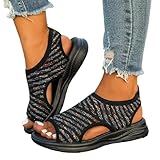 Damen Sandalen, Orthopädische Sandalen Damen Sommer Bequem Sandaletten Breite Füße Leichte...