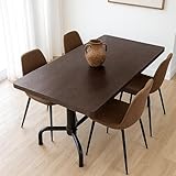 Mendler Esszimmertisch HWC-P31, Tisch Esszimmertisch, Industrial Holz 140x80cm - dunkel, schwarzes...