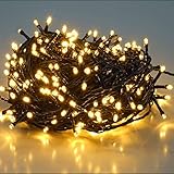 SALCAR 15m 220er Lichterkette Weihnachten LED Deko, 31V Christbaumbeleuchtung Weihnachtsbeleuchtung...