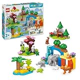 LEGO DUPLO Town Wildtier-Familien 3-in-1 Set - Lernspielzeug für Kleinkinder mit Tierfiguren -...