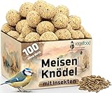 100 x 90 g =9 kg Meisenknödel mit Insekten ohne Netz Vogelfutter 4 Jahreszeitenknödel...