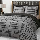 Pamposh Bettwäsche 155x220cm – Ultraweicher Mikrofaser-Bettbezug 155x220cm - Mit Kissenbezug –...