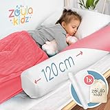 zoula kidz® aufblasbarer Rausfallschutz Bett Reise mit Oeko-TEX® Stoffüberzug [120cm, 1er Set] -...