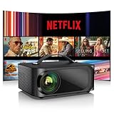 Beamer 4K【Netflix Unterstützt & Dolby Audio】 30000LM Remote Focus/4P Trapezkorrektur WiFi6...