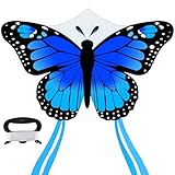 Drachen Kinder,Drachen Schmetterling,kinderdrachen ab 3,Butterfly Drachen flugdrachen Kinder mit 80m...