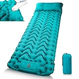 Isomatte Camping Selbstaufblasend Ultraleicht Outdoor, Self-Inflating Camping Sleeping Mat with Foot...