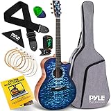 Steel String Acoustic Guitar Full Size Guitar Kit with Complete Accessories, Digital Tuner, Extra...