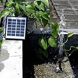 CHICIRIS Tauchwasserpumpe, Extrem Leise und Energiesparend, Solar-Brunnen-Teichpumpe für Aquarien,...