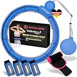 WELLRELAXX Smart Hula Hoop leise | bis 113cm Umfang | Hula Hoop Reifen Erwachsene | Hula Hoop mit...