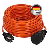 Brennenstuhl BREMAXX Verlängerungskabel (20m Kabel in orange, für den kurzfristigen Einsatz im...