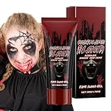 Kunstblut, waschbares Kunstblut, Vampirblut | Vampir-Make-up, 1,76 oz Halloween Blut, waschbar,...