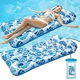 Aufblasbare Luftmatratze Pool, Wasser Luftmatratze, Erwachsene Pool aufblasbar Schwimmmatte,...
