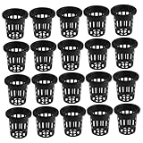 ibasenice 50 Stück Hydroponische Pflanzkörbe aus Kunststoff Soilless Planting Cups mit Belüftung...
