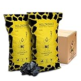 Neandertaler Feuer Holzkohle Grillkohle Buche - 10kg 20kg 30kg Charcoal BBQ Kohle für Grill Smoker...