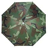 Regenschirmhut, faltbarer Regenschirmhut, Angeln, Sonnenhut für Outdoor-Aktivitäten, Wandern,...