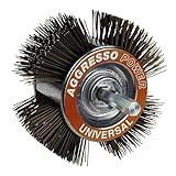 kwb Agresso Universal-Schleifbürste für Bohrmaschine, gekröpfte Form mit 110 mm Durchmesser, 1...