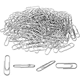 FZGUSYAF 200 Büroklammern 28MM Silber Metall Klemmen