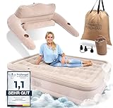 Burgwerk Luftbett für 2 Personen [Praktisches 3 in 1 System] | Selbstaufblasendes Gästebett in...