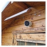 Haustür-Vordach für den Außenbereich, gebogenes Fenster-Vordach, transparenter Baldachin für...