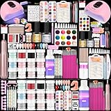 Major Dijit Acryl Nagel Set Komplett-Set mit LED Lampe & Elektro-Feile – 12 Farben Pulver+Monomer,...
