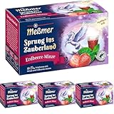 Meßmer Sprung ins Zauberland | Erbeere-Minze | 18 Teebeutel | Glutenfrei | Laktosefrei | Vegan...