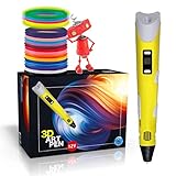 The Italian Home® 3D-Stift Plus + PLA-Filamente 20 Farben (4 fluoreszierend) + Anleitung auf...